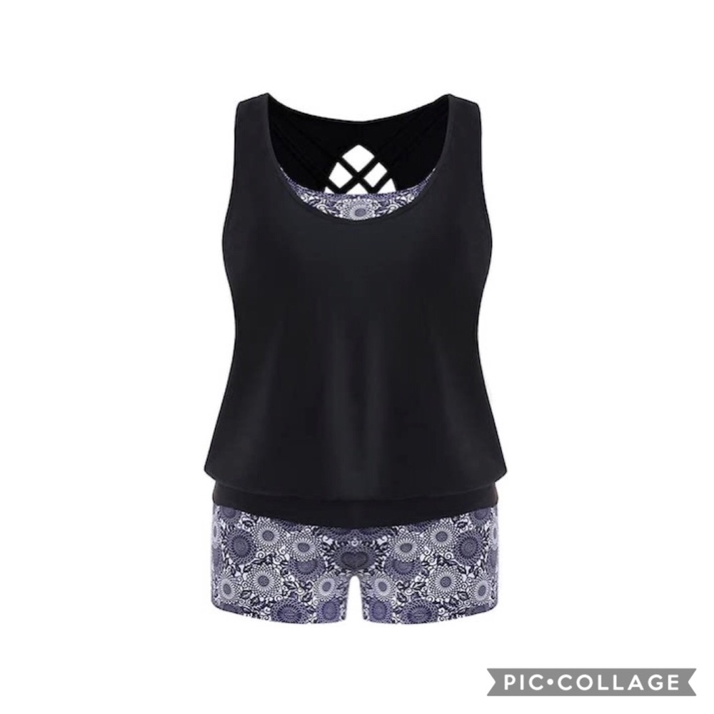 Rosegal 3 Piece Swimsuit - Midnight Blue